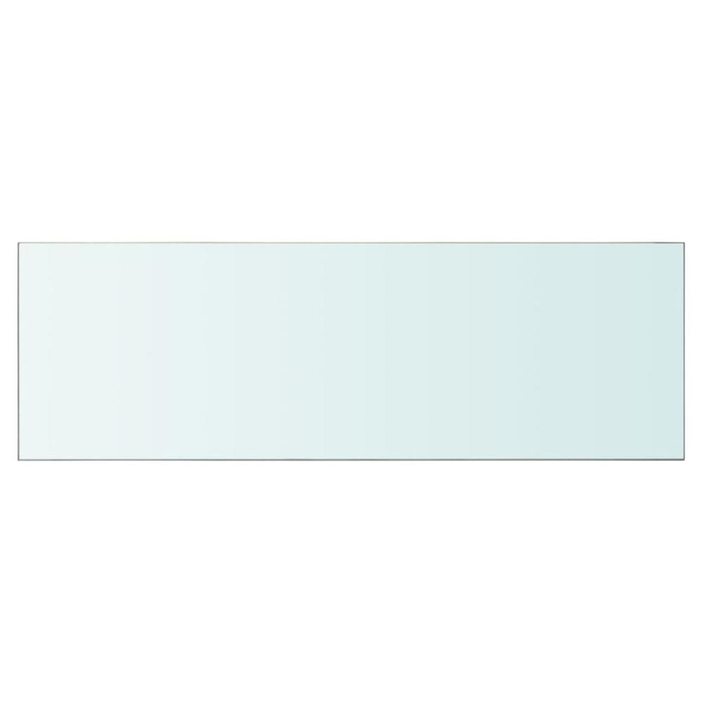 vidaXL Shelf Panel Glass Clear 35.4"x11.8", 243841. Picture 2