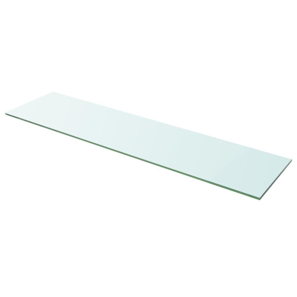 vidaXL Shelf Panel Glass Clear 39.4"x9.8", 243845. Picture 1