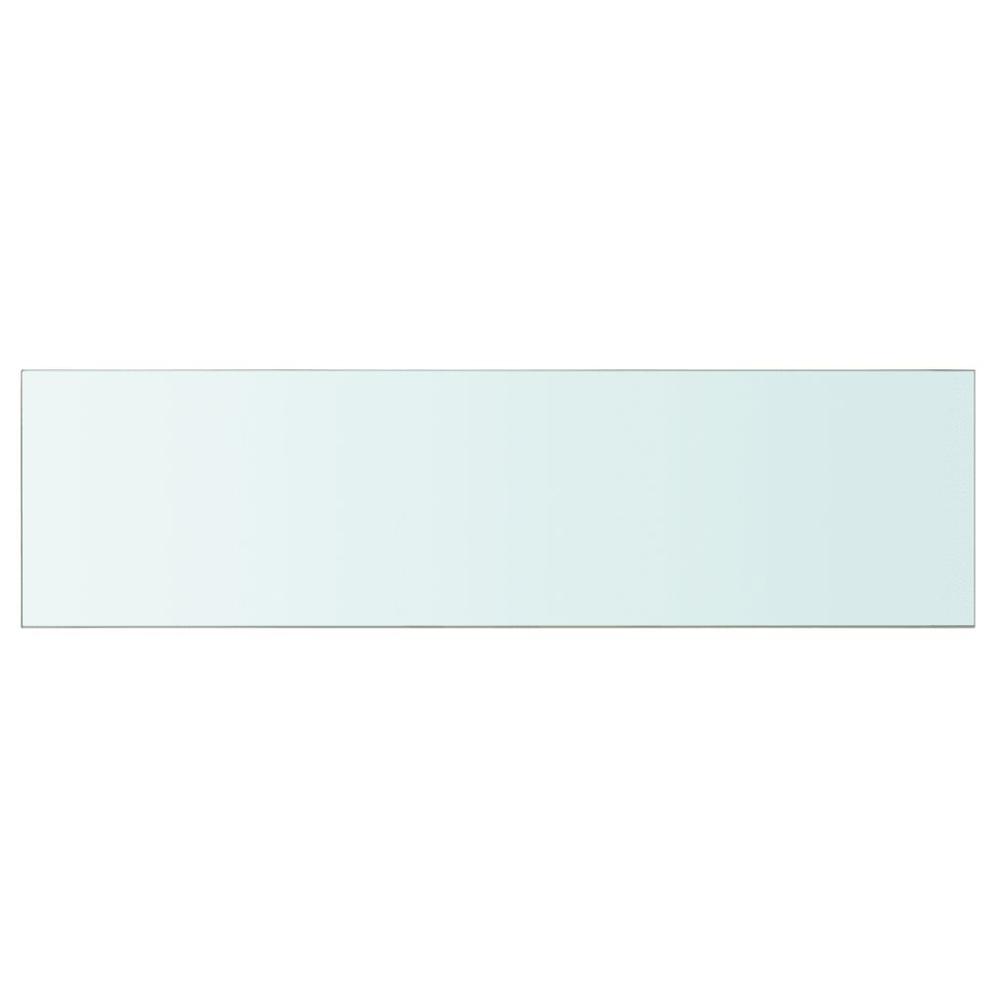 vidaXL Shelf Panel Glass Clear 43.3"x11.8", 243851. Picture 2