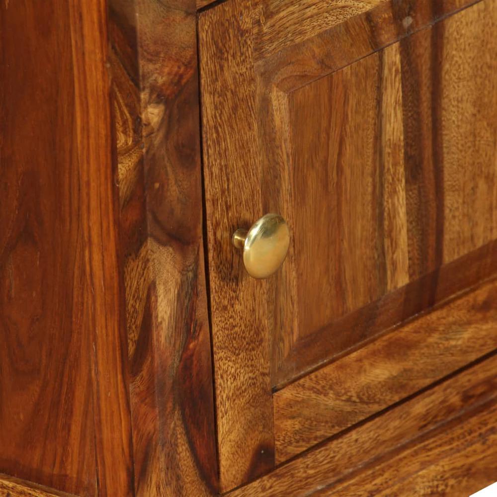 vidaXL Bedside Cabinet 2 pcs 15.7"x11.8"x19.7" Solid Sheesham Wood. Picture 5