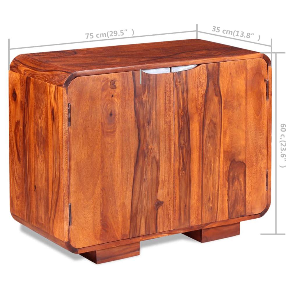 vidaXL Sideboard Solid Sheesham Wood 29.5"x13.8"x23.6". Picture 10