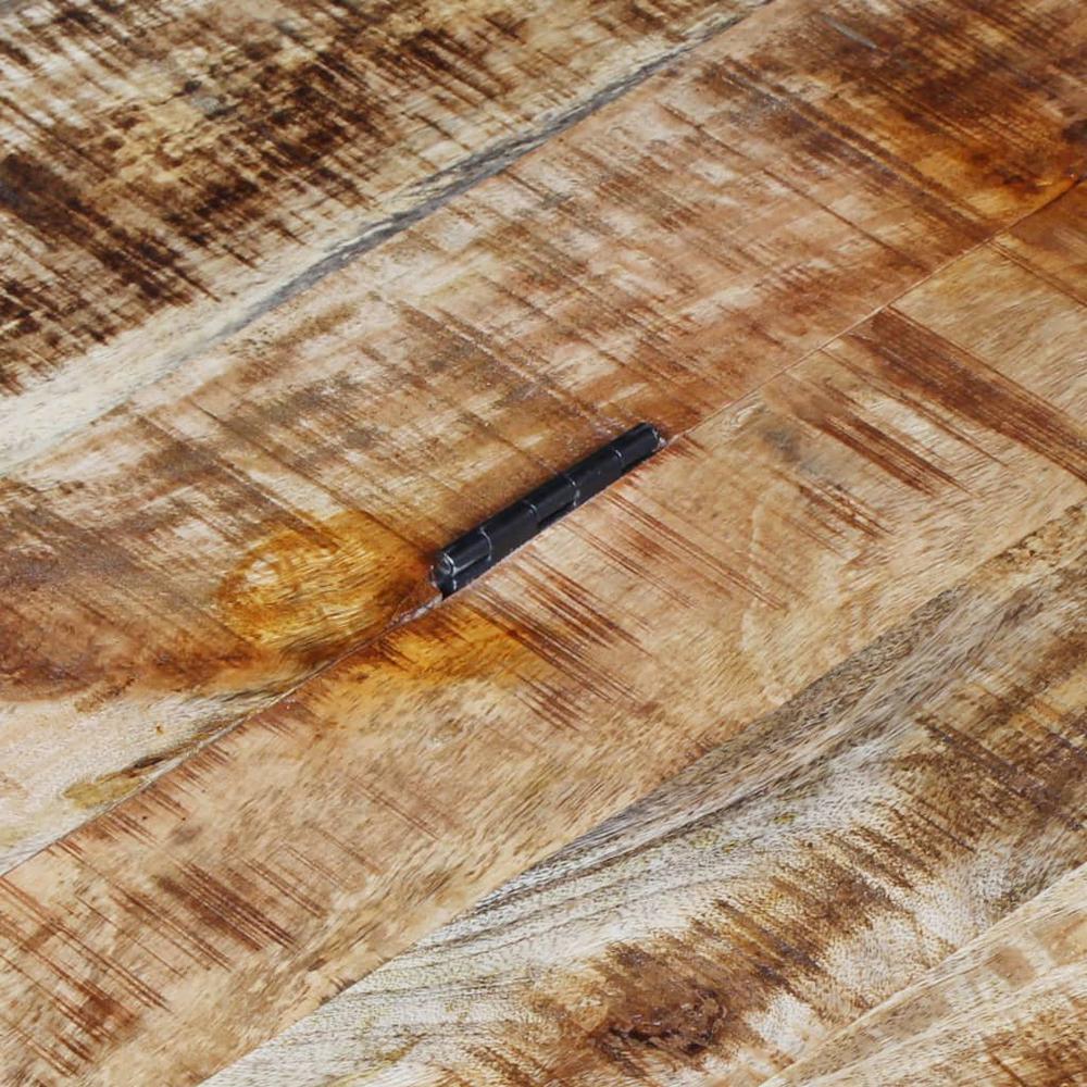 vidaXL Coffee Table Rough Mango Wood 27.6"x27.6"x15.7", 243979. Picture 2