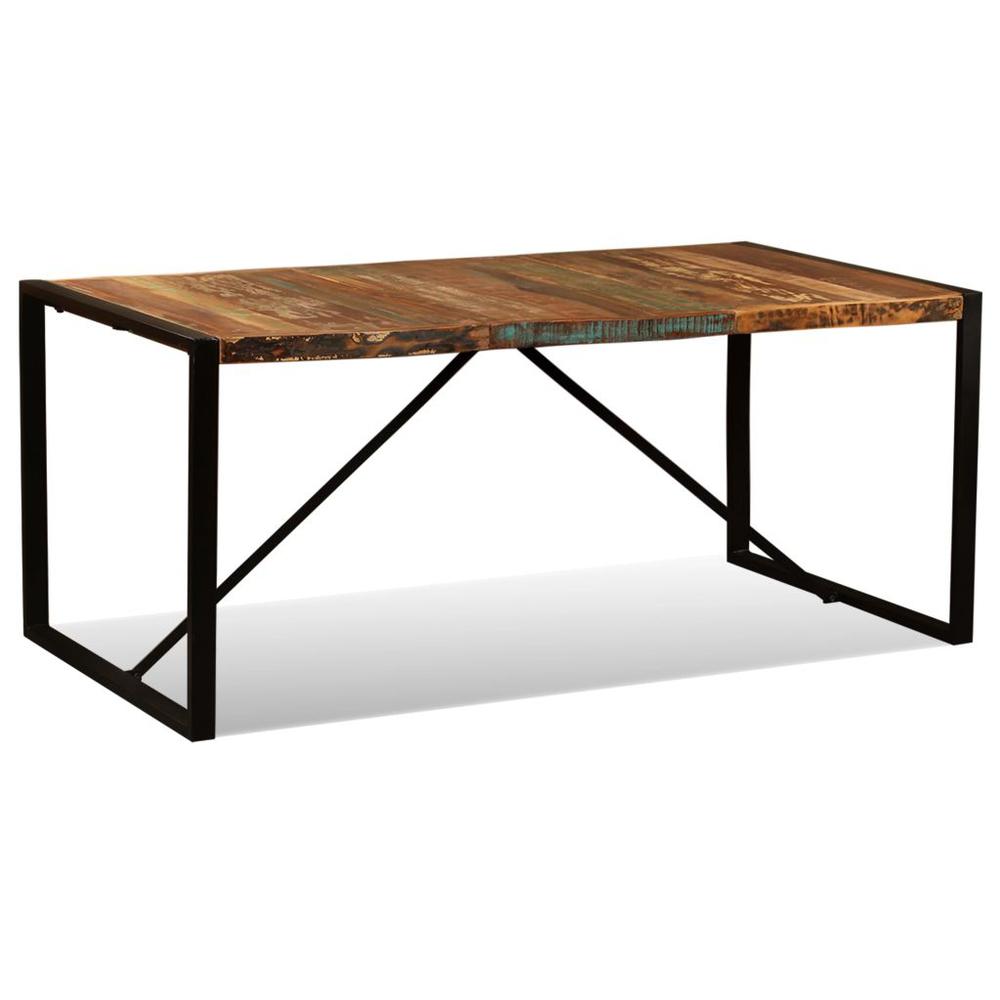 vidaXL Dining Table Solid Reclaimed Wood 70.9", 243999. Picture 3