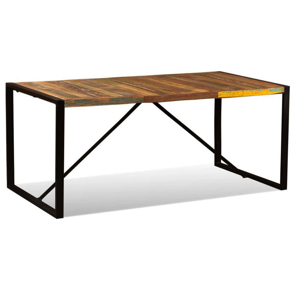 vidaXL Dining Table Solid Reclaimed Wood 70.9", 243999. Picture 4