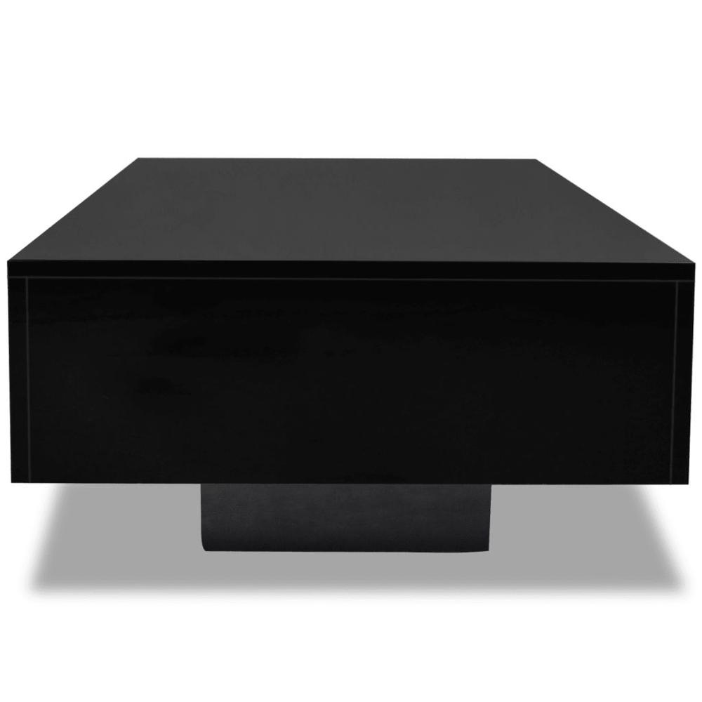 vidaXL Coffee Table High Gloss Black, 244024. Picture 3