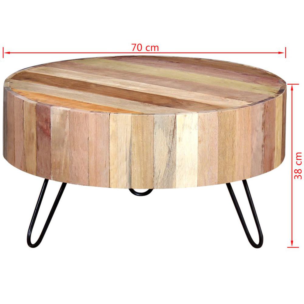 vidaXL Coffee Table Solid Reclaimed Wood, 244237. Picture 7