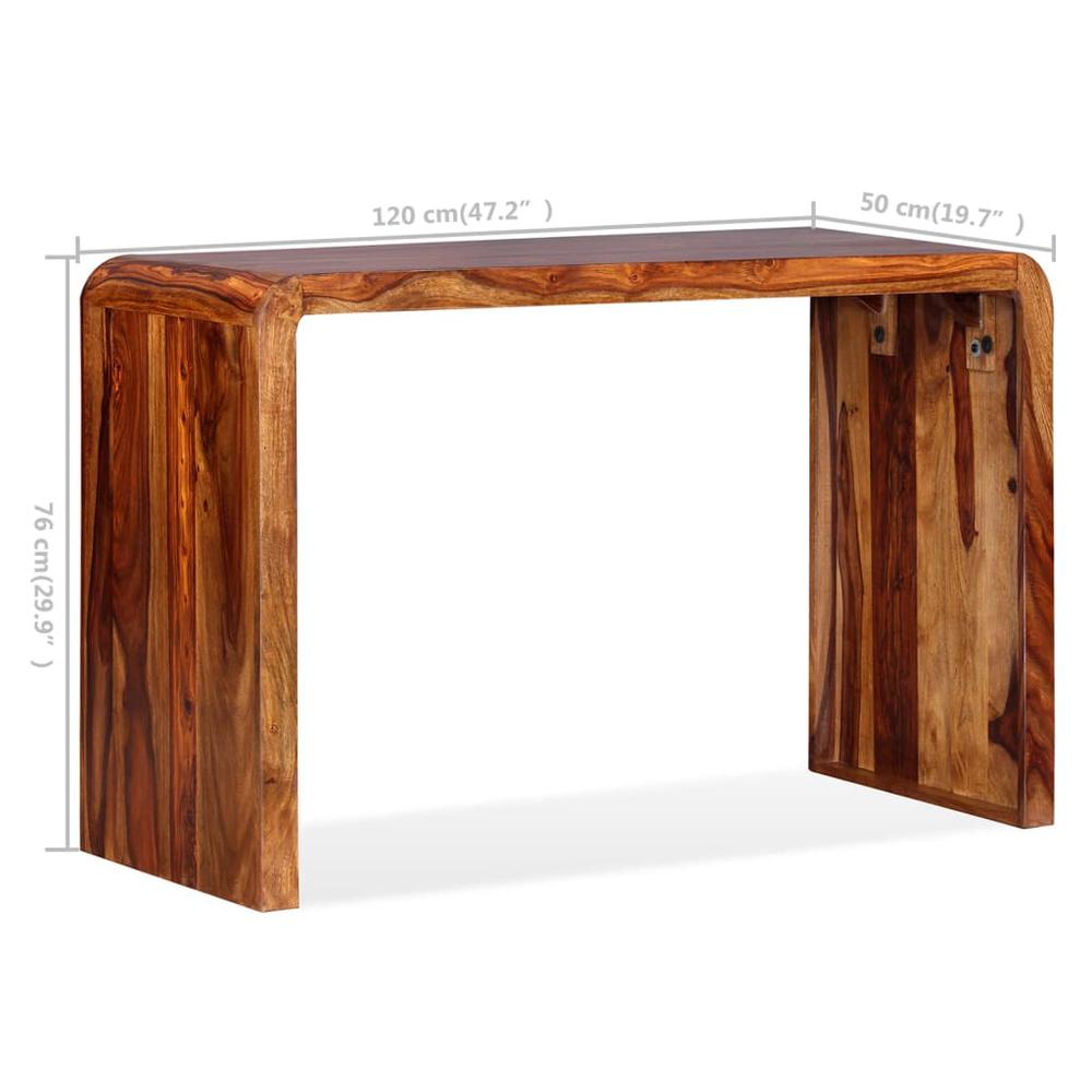 Sideboard/Desk Solid Sheesham Wood Brown. Picture 11