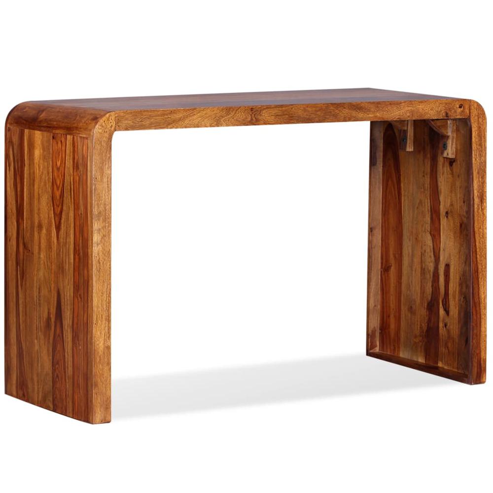 Sideboard/Desk Solid Sheesham Wood Brown. Picture 9