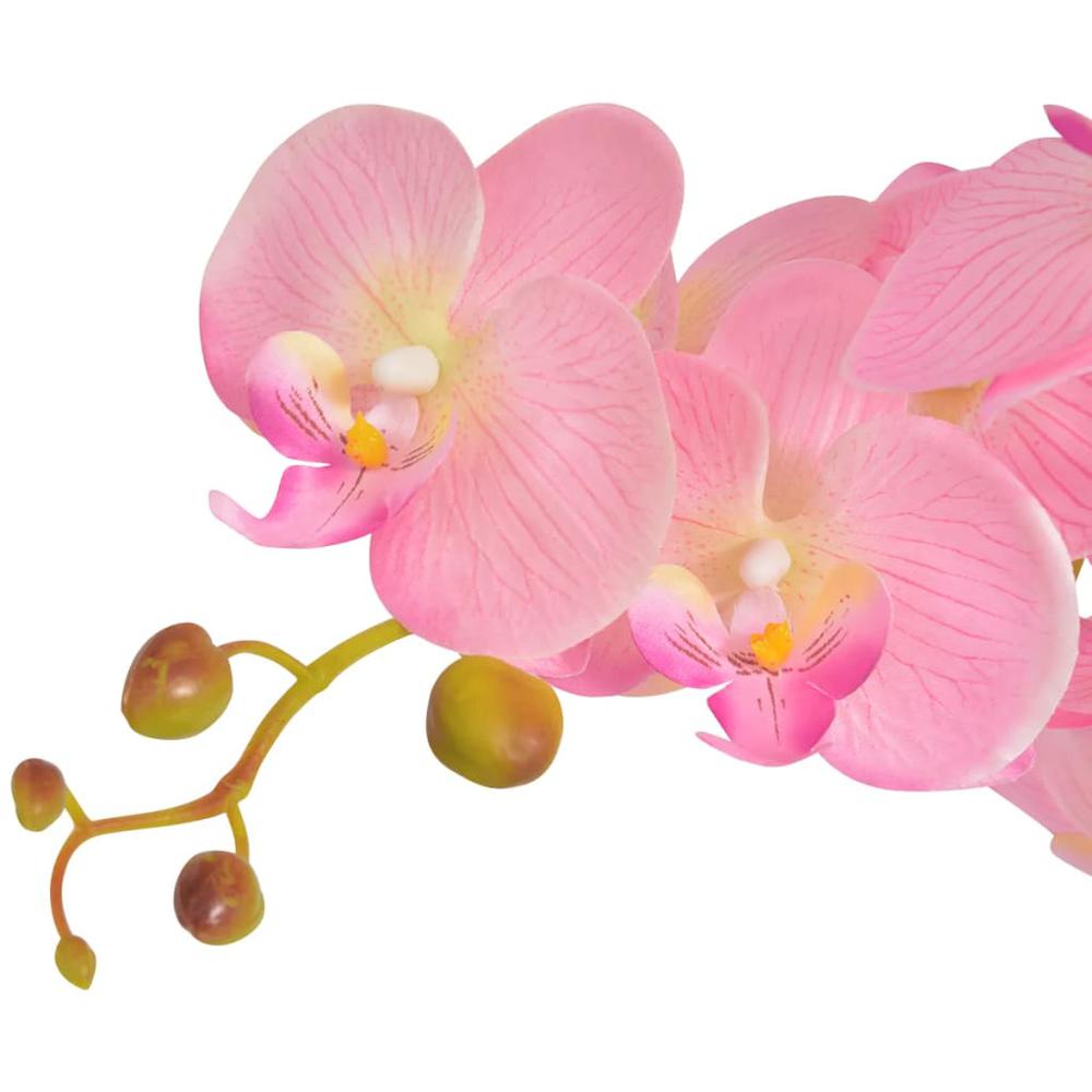 Artificial Orchid Plant with Pot 29.5" Pink. Picture 1