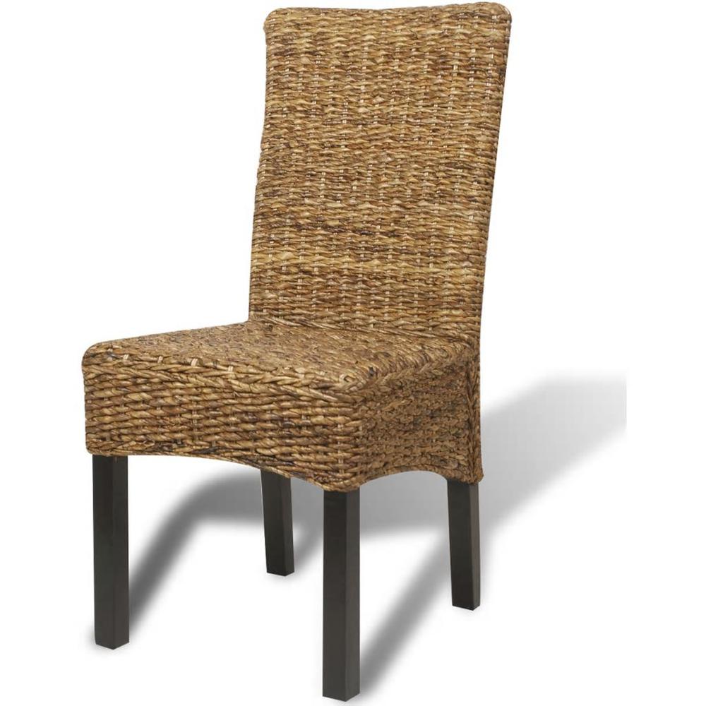 vidaXL Dining Chairs 4 pcs Abaca and Solid Mango Wood, 274200. Picture 4
