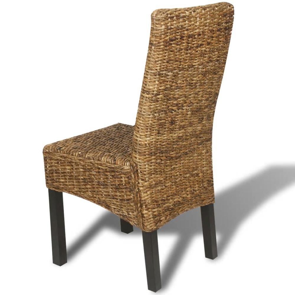 vidaXL Dining Chairs 4 pcs Abaca and Solid Mango Wood, 274200. Picture 5