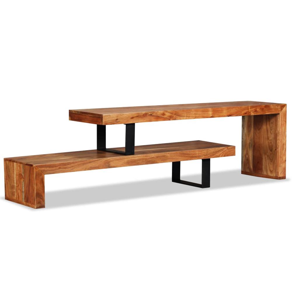vidaXL TV Stand Solid Acacia Wood, 244583. Picture 1