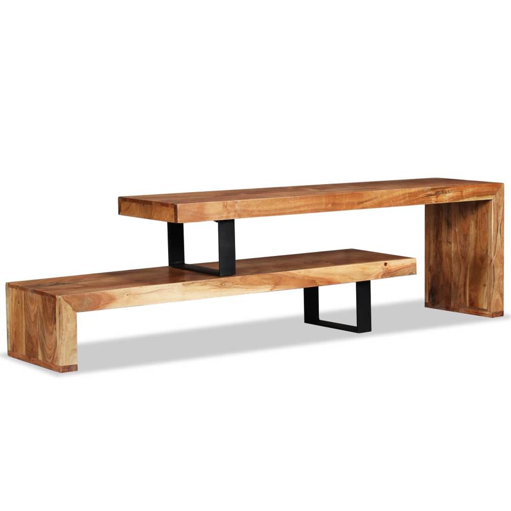 vidaXL TV Stand Solid Acacia Wood, 244583. Picture 2