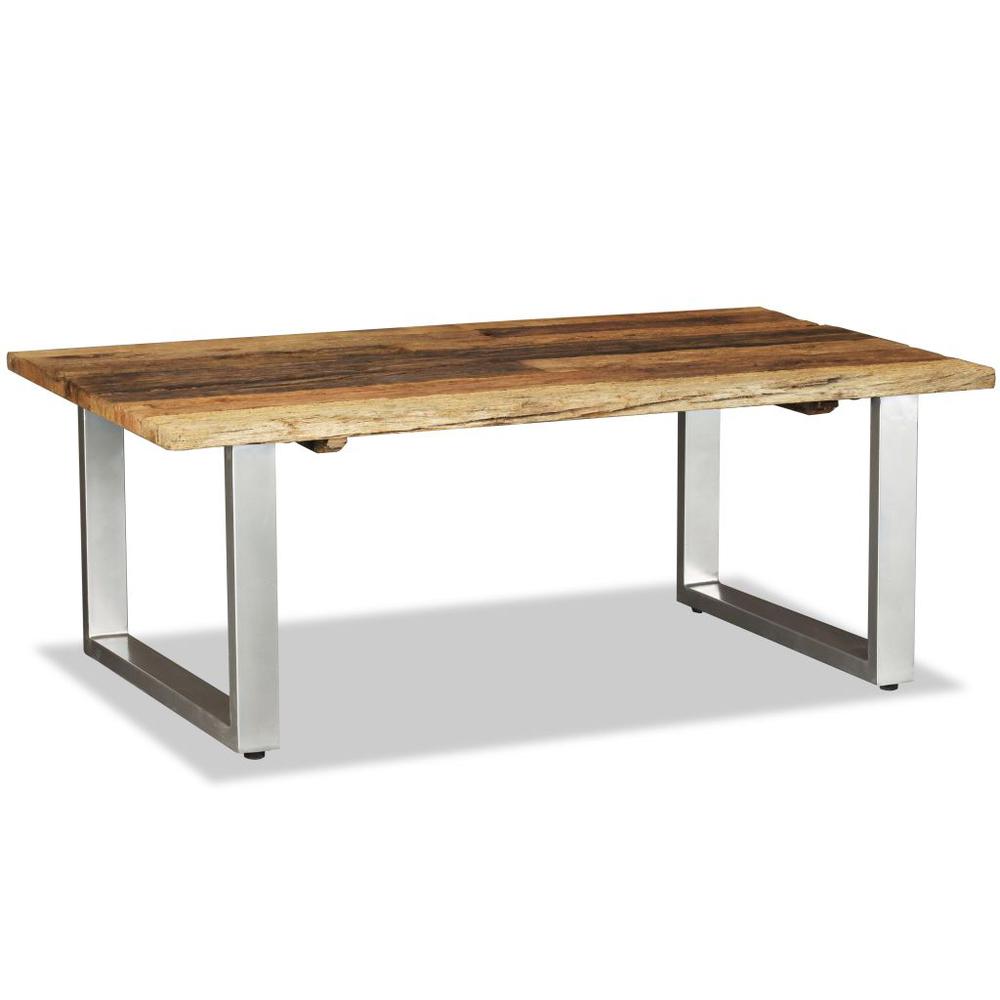 vidaXL Coffee Table Solid Reclaimed Wood 39.4"x23.6"x15", 244586. Picture 5