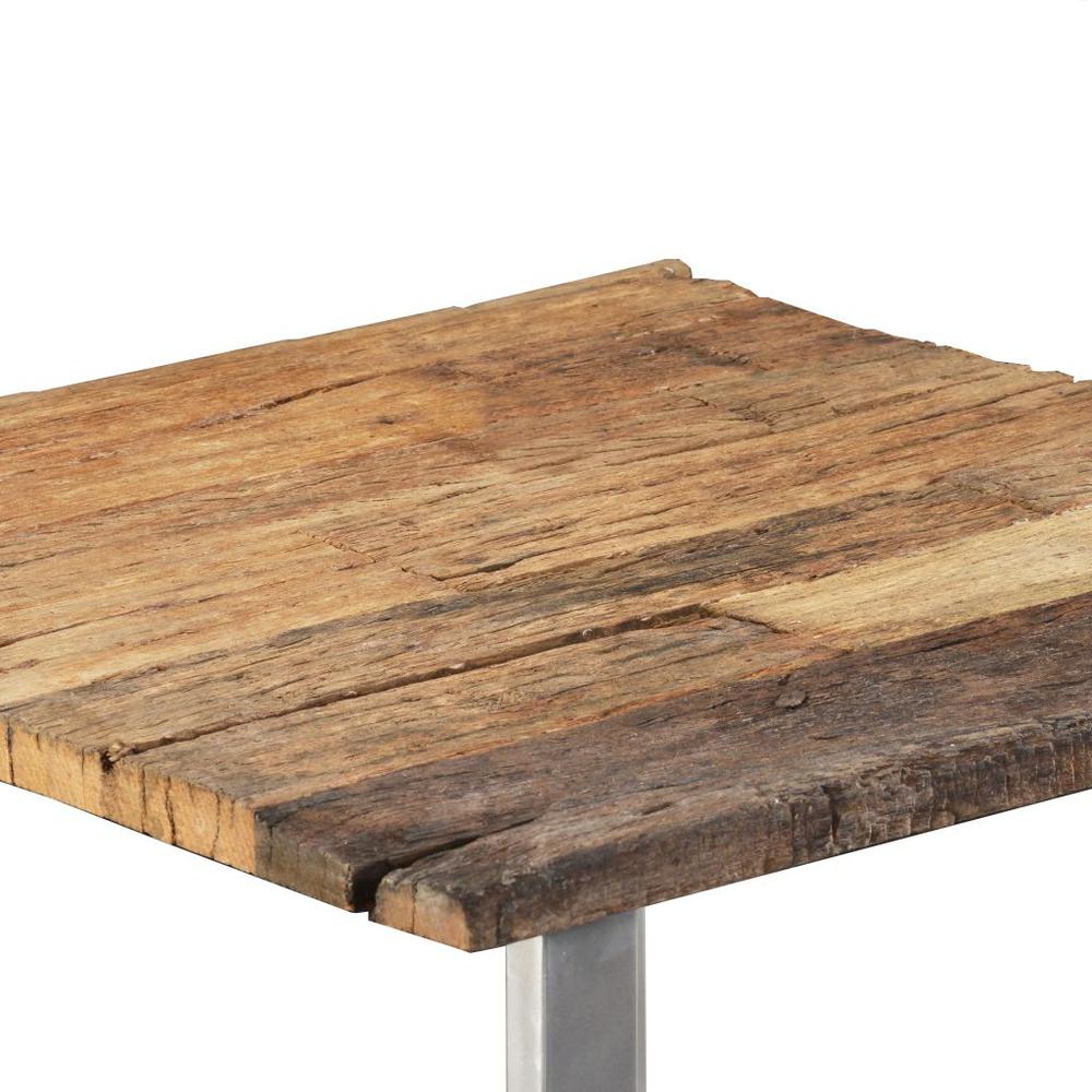vidaXL Coffee Table Solid Reclaimed Wood 21.7"x21.7"x15.7", 244587. Picture 7