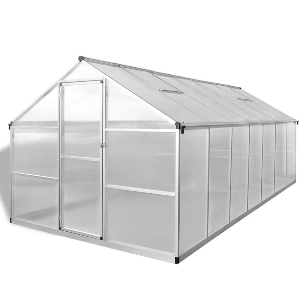 vidaXL Greenhouse Reinforced Aluminium 113.34ftÂ², 43556. Picture 3