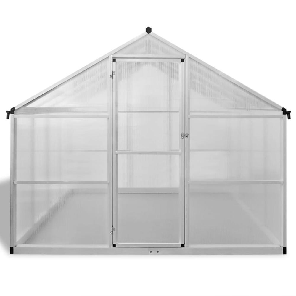 vidaXL Greenhouse Reinforced Aluminium 113.34ftÂ², 43556. Picture 4