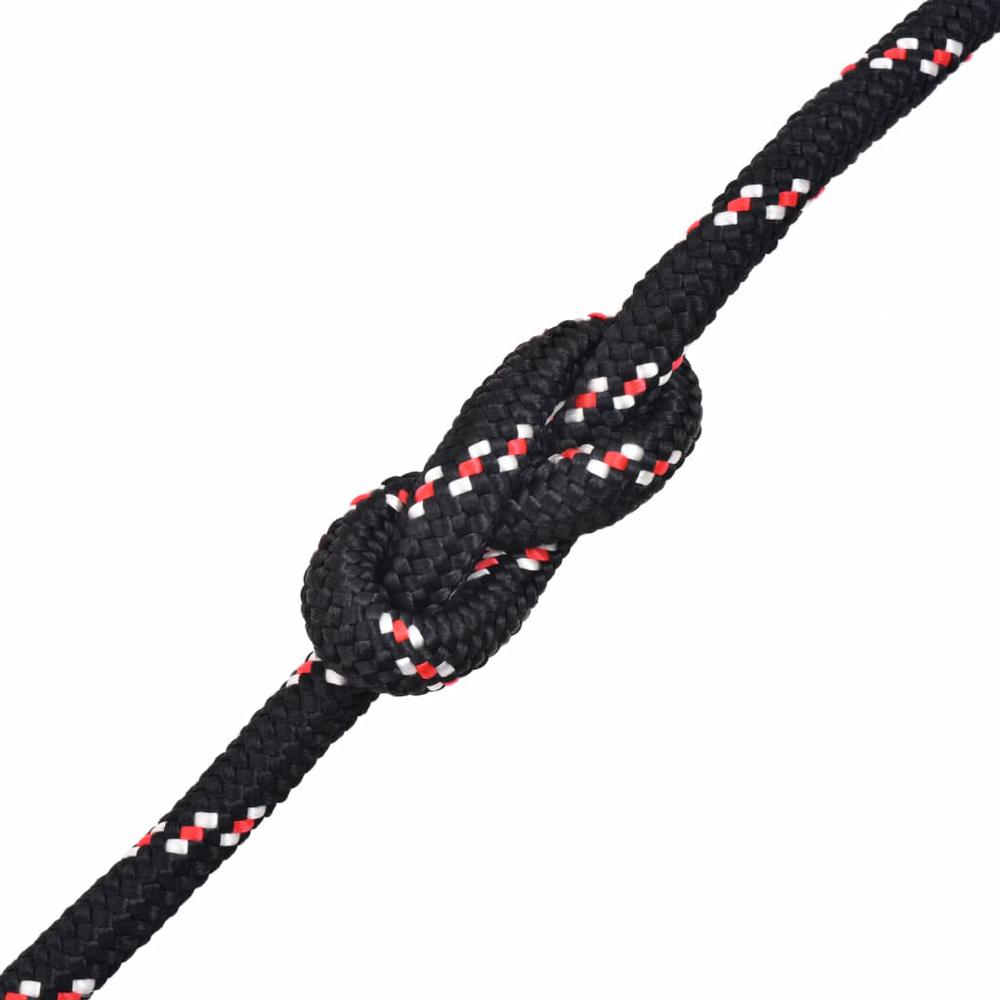 vidaXL Marine Rope Polypropylene 0.31" 3937" Black, 91285. Picture 2