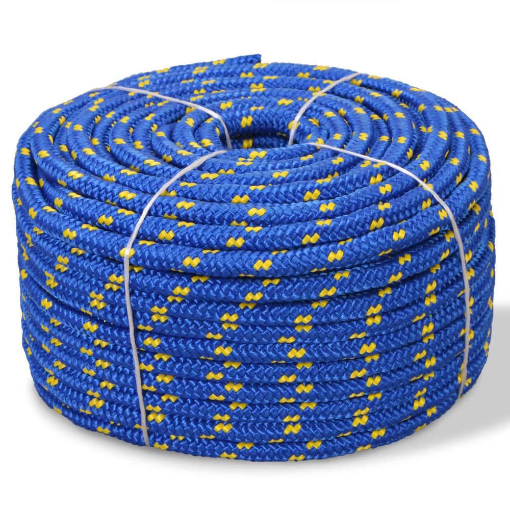vidaXL Marine Rope Polypropylene 0.24" 3937" Blue, 91294. Picture 1