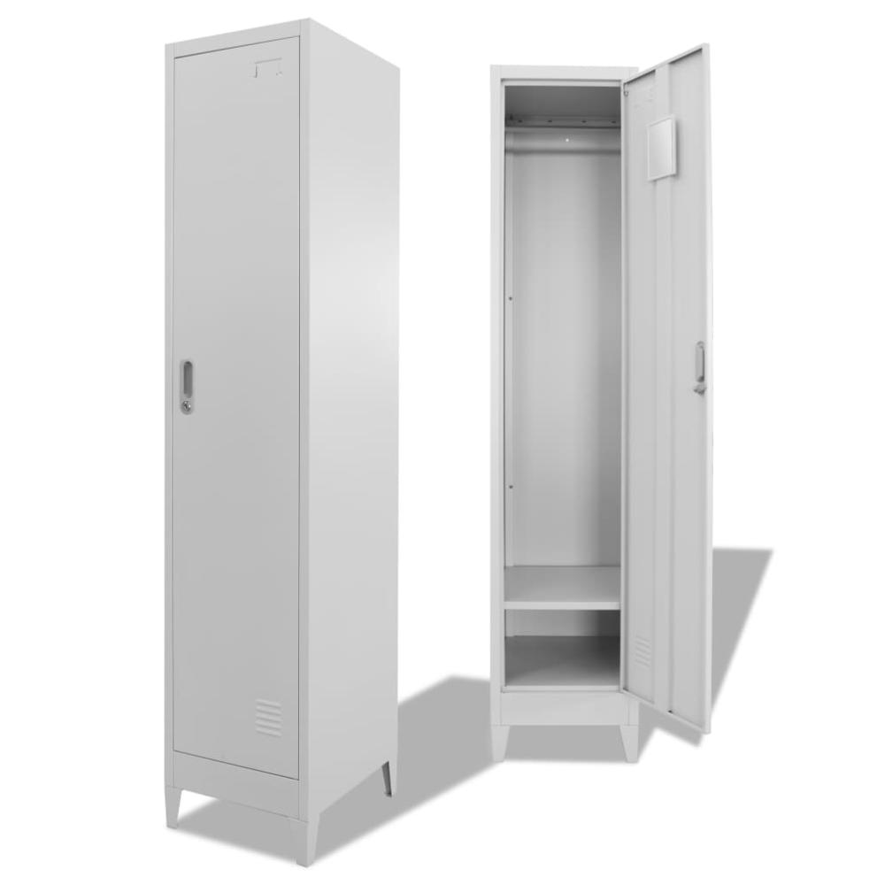 vidaXL Locker Cabinet 15"x17.7"x70.9", 244472. Picture 1