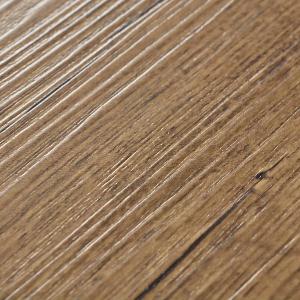 vidaXL Self-adhesive PVC Flooring Planks 54 ftÂ² 0.08" Walnut Brown, 245170. Picture 4
