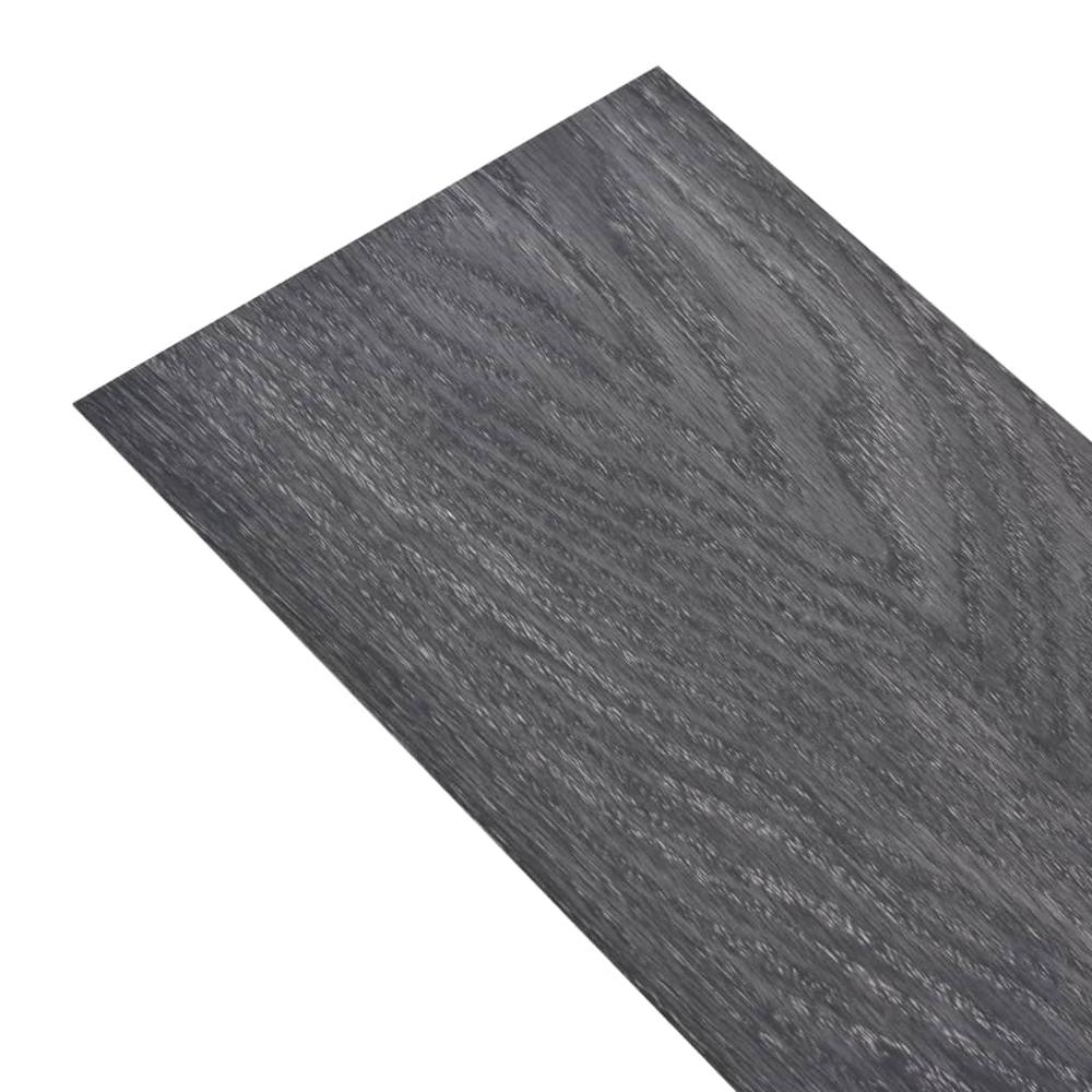 vidaXL Self-adhesive PVC Flooring Planks 54 ftÂ² 0.08" Black and White, 245175. Picture 6