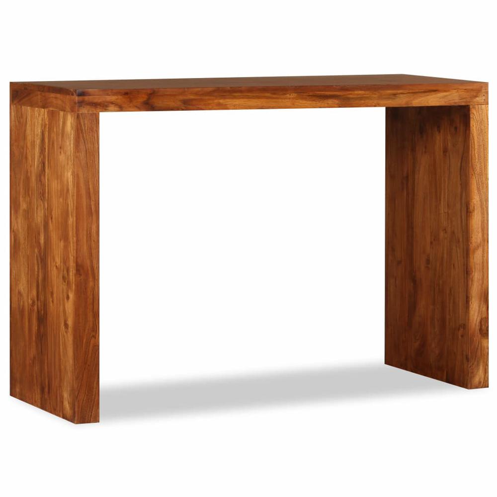 vidaXL Console Table Solid Wood with Sheesham Finish 43.3"x15.7"x30", 244671. Picture 1