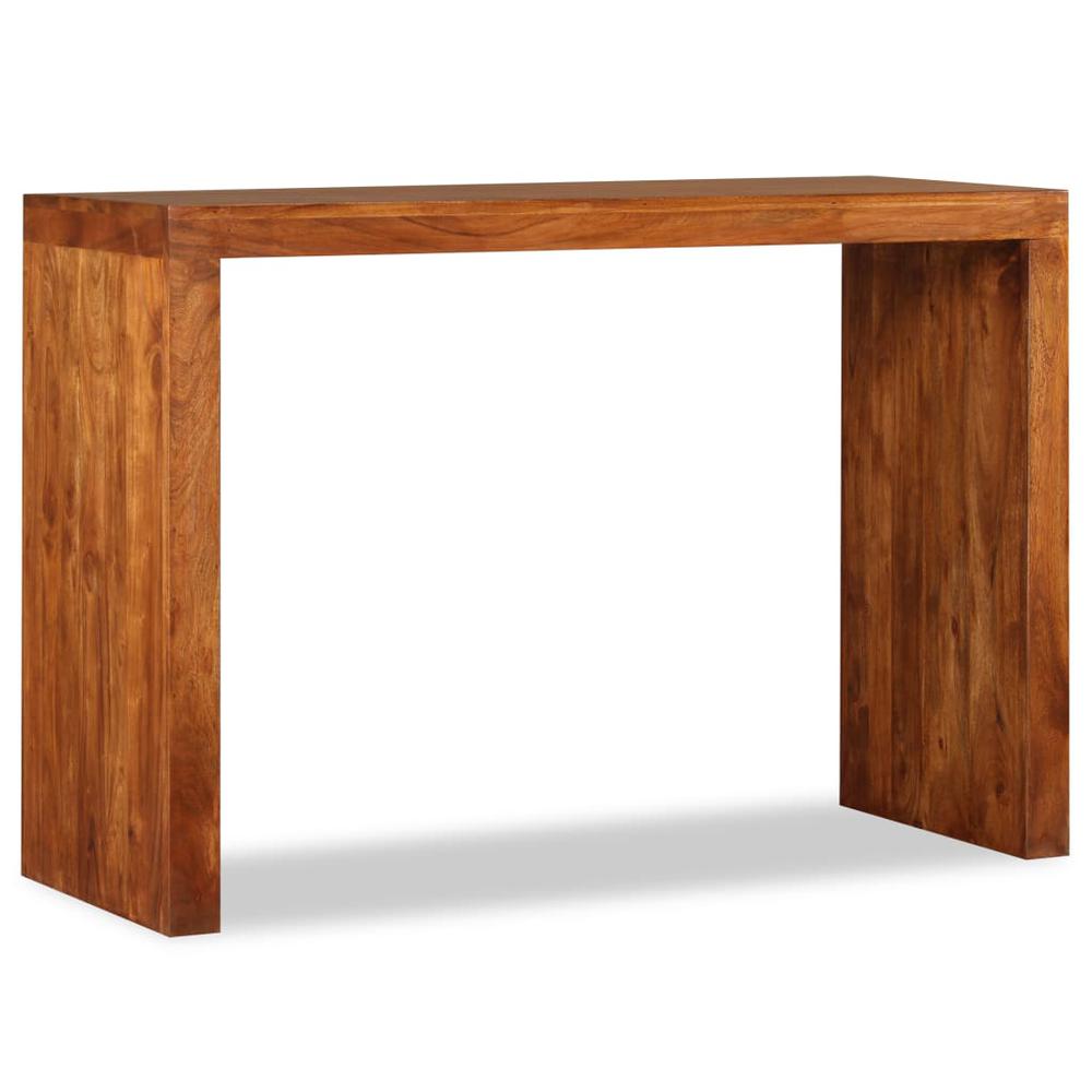 vidaXL Console Table Solid Wood with Sheesham Finish 43.3"x15.7"x30", 244671. Picture 4