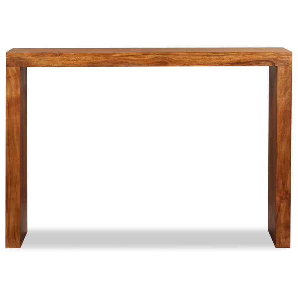 vidaXL Console Table Solid Wood with Sheesham Finish 43.3"x15.7"x30", 244671. Picture 6