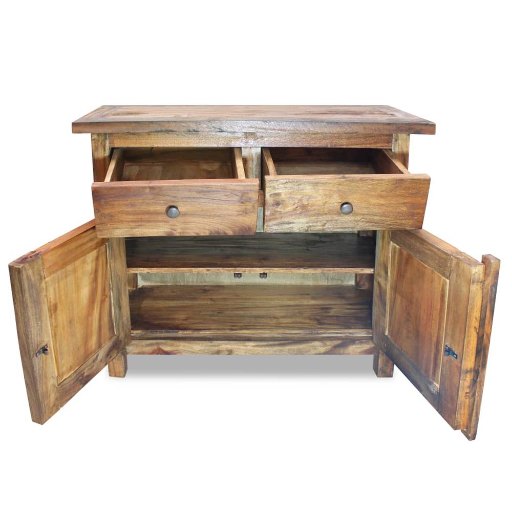 vidaXL Sideboard Solid Reclaimed Wood 29.5"x11.8"x25.6", 244490. Picture 3