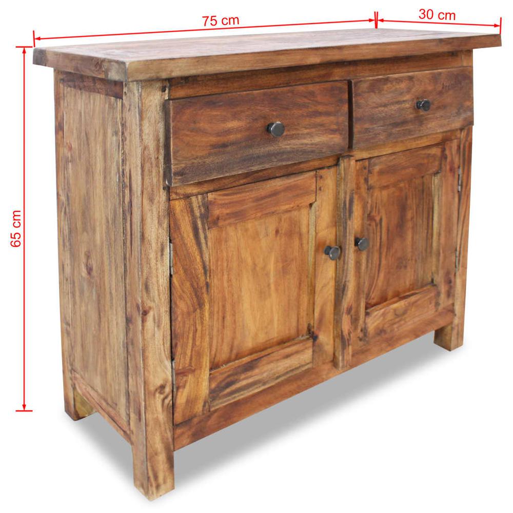 vidaXL Sideboard Solid Reclaimed Wood 29.5"x11.8"x25.6", 244490. Picture 7