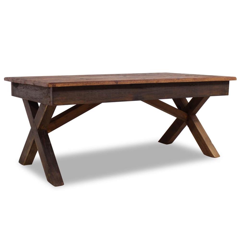 vidaXL Coffee Table Solid Reclaimed Wood 43.3"x23.6"x17.7", 244492. Picture 1