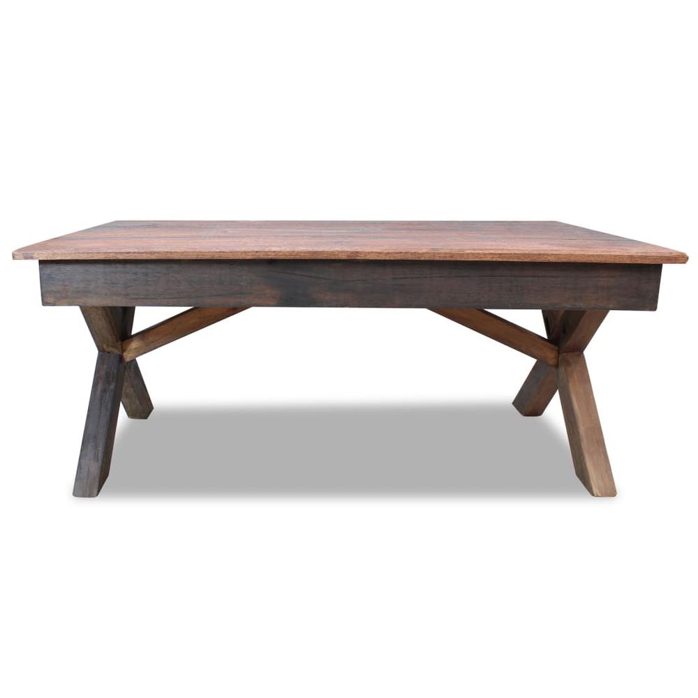 vidaXL Coffee Table Solid Reclaimed Wood 43.3"x23.6"x17.7", 244492. Picture 2