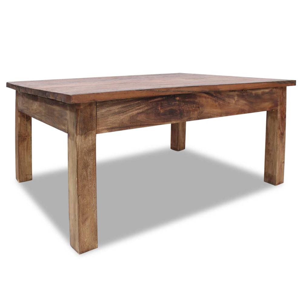 vidaXL Coffee Table Solid Reclaimed Wood 38.6"x28.7"x17.7", 244493. Picture 1