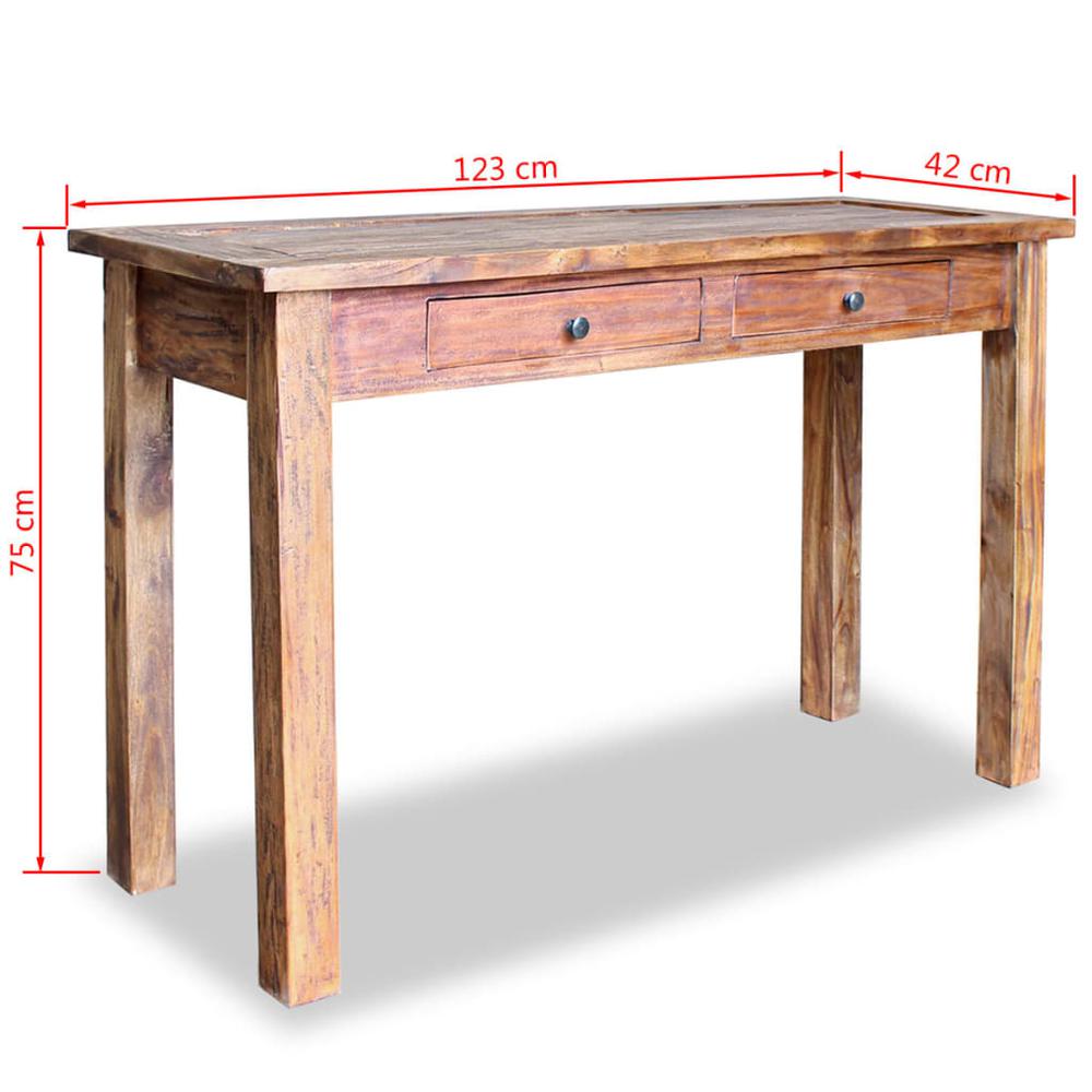 vidaXL Console Table Solid Reclaimed Wood 48.4"x16.5"x29.5", 244494. Picture 5