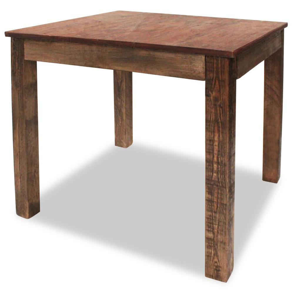 vidaXL Dining Table Solid Reclaimed Wood 32.3"x31.5"x29.9", 244495. Picture 1