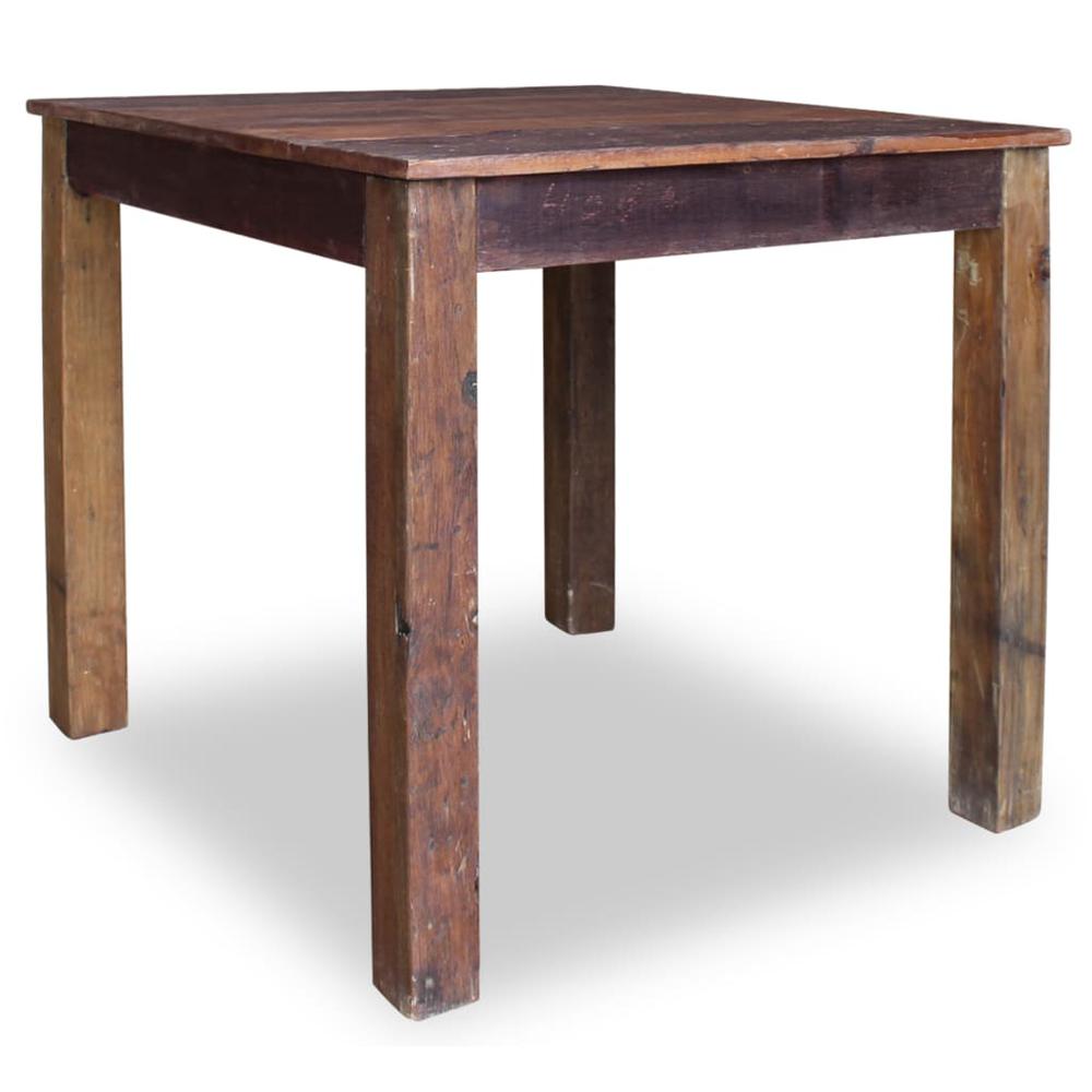 vidaXL Dining Table Solid Reclaimed Wood 32.3"x31.5"x29.9", 244495. Picture 4