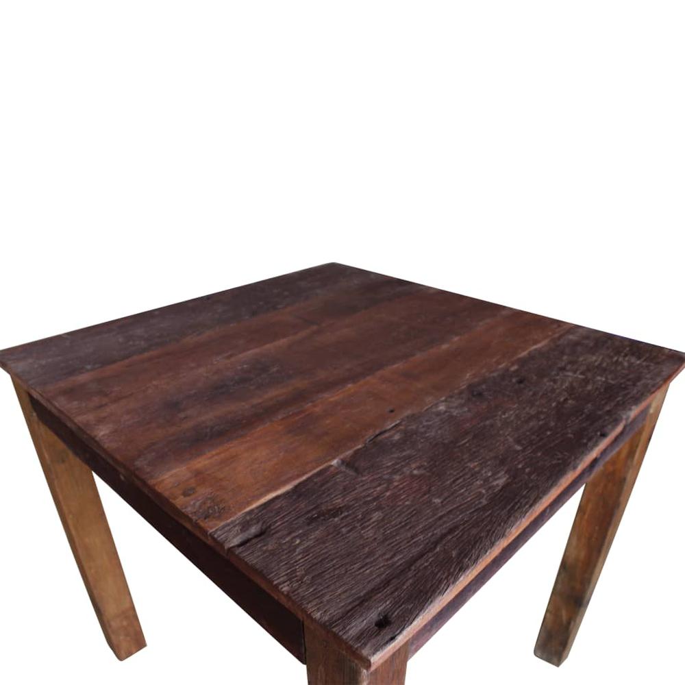 vidaXL Dining Table Solid Reclaimed Wood 32.3"x31.5"x29.9", 244495. Picture 7