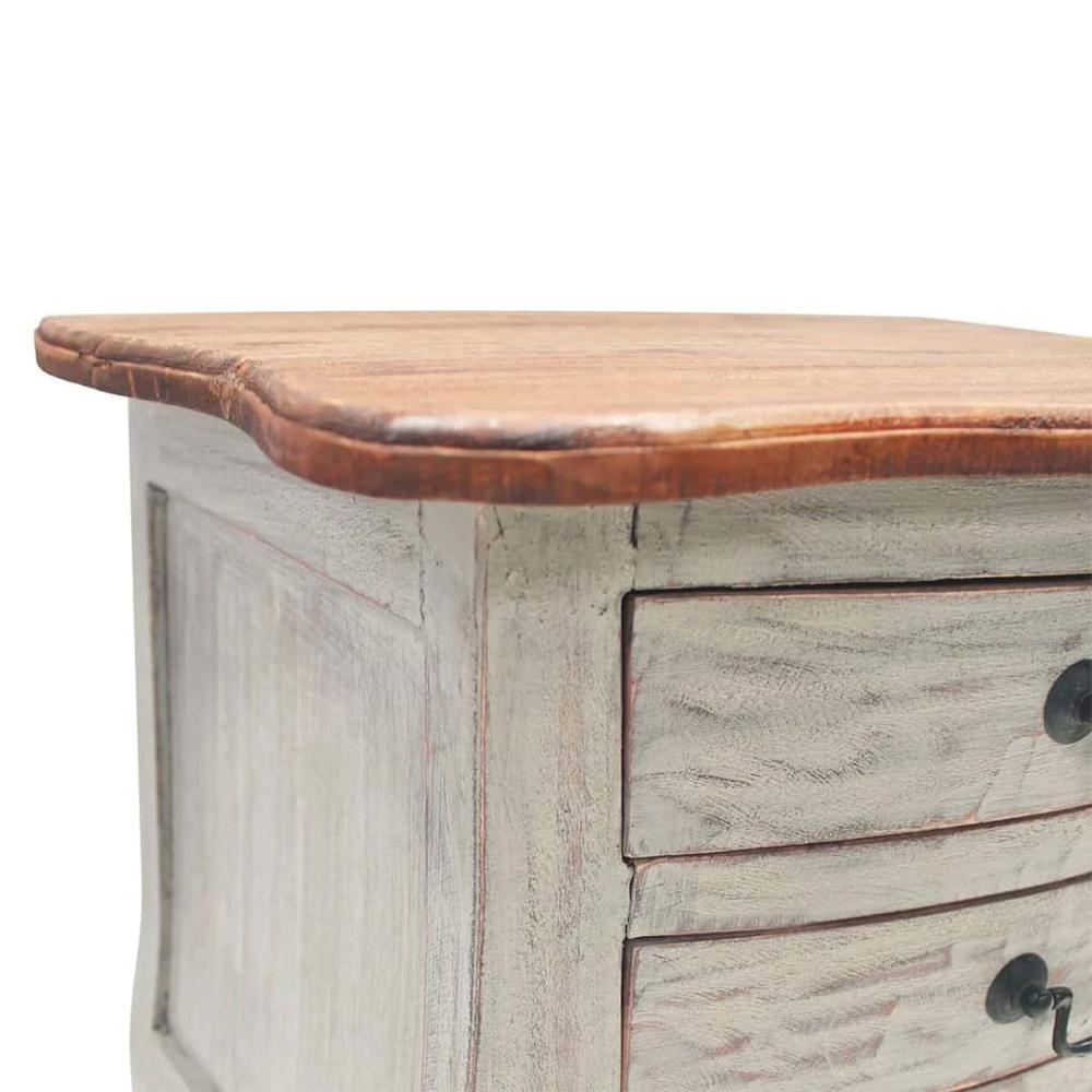 vidaXL Bedside Cabinet Solid Reclaimed Wood 18.9"x13.8"x25.2", 244504. Picture 5