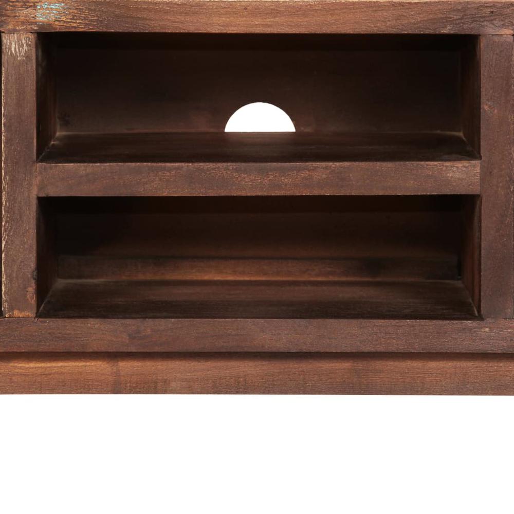 vidaXL TV Cabinet Solid Acacia Wood Vintage 46.5"x11.8"x15.7". Picture 6