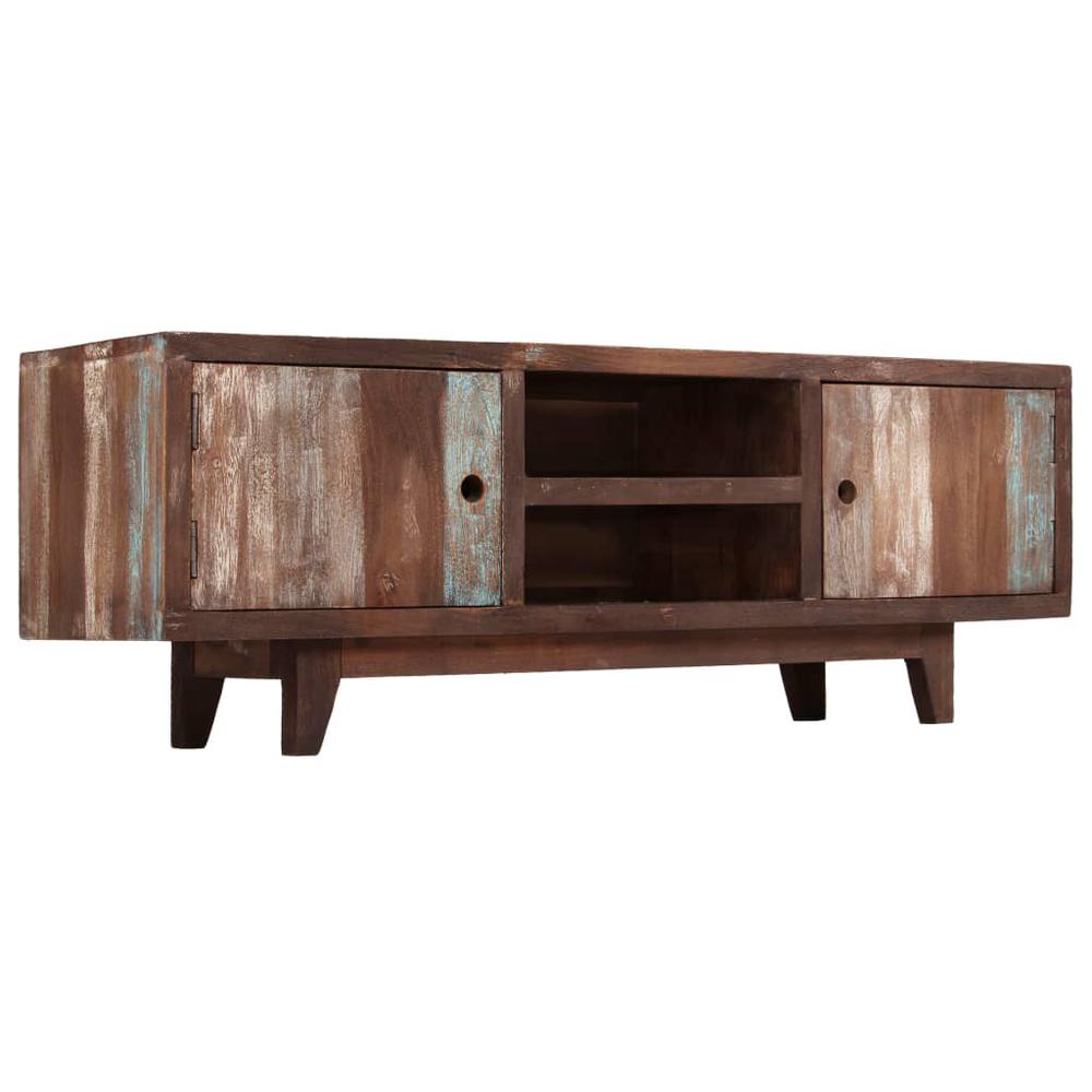 vidaXL TV Cabinet Solid Acacia Wood Vintage 46.5"x11.8"x15.7". Picture 10