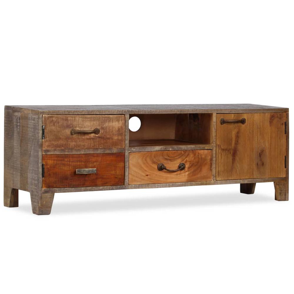 vidaXL TV Cabinet Solid Wood Vintage 46.5"x11.8"x15.7", 244967. Picture 1