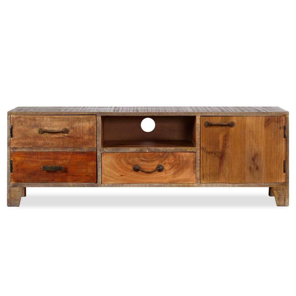 vidaXL TV Cabinet Solid Wood Vintage 46.5"x11.8"x15.7", 244967. Picture 6