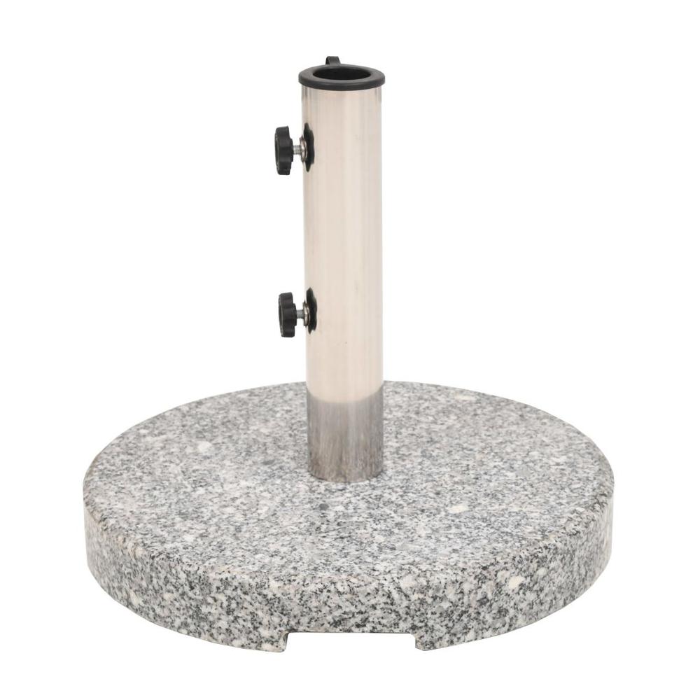 vidaXL Parasol Base Granite Round 48.5 lb, 43726. Picture 2