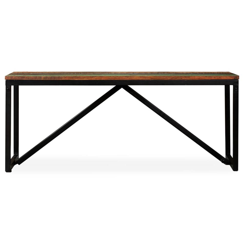 vidaXL Bench Solid Reclaimed Wood 43.3"x13.8"x17.7", 244901. Picture 3