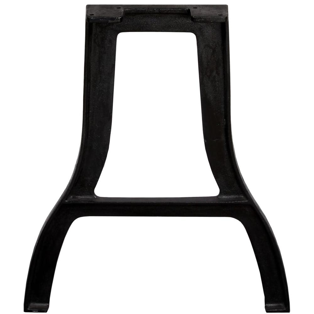 vidaXL Dining Table Legs 2 pcs A-Frame Cast Iron. Picture 5