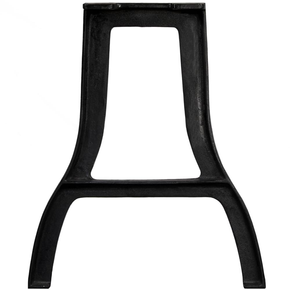 vidaXL Dining Table Legs 2 pcs A-Frame Cast Iron. Picture 6