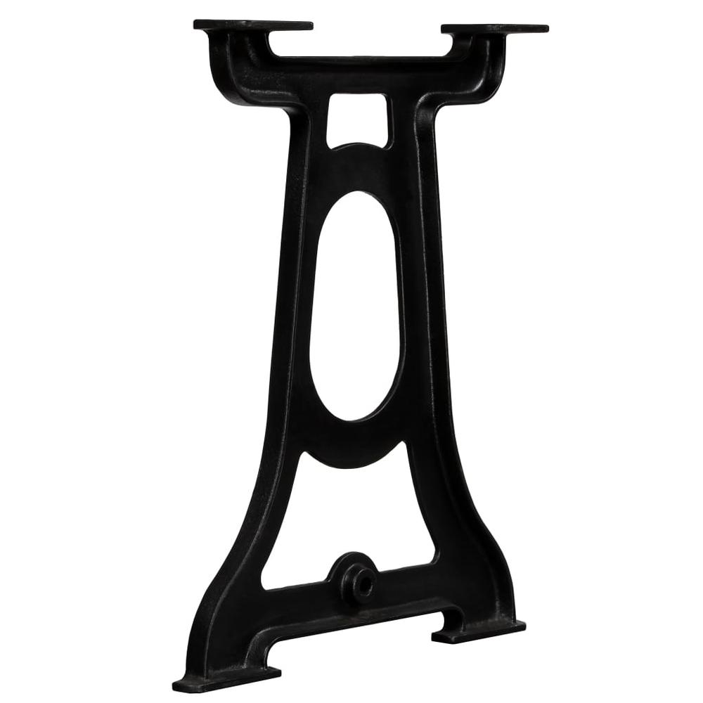 Dining Table Legs 2 pcs Y-Frame Cast Iron. Picture 1