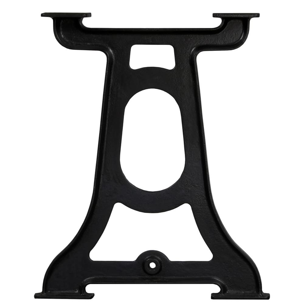 Dining Table Legs 2 pcs Y-Frame Cast Iron. Picture 4