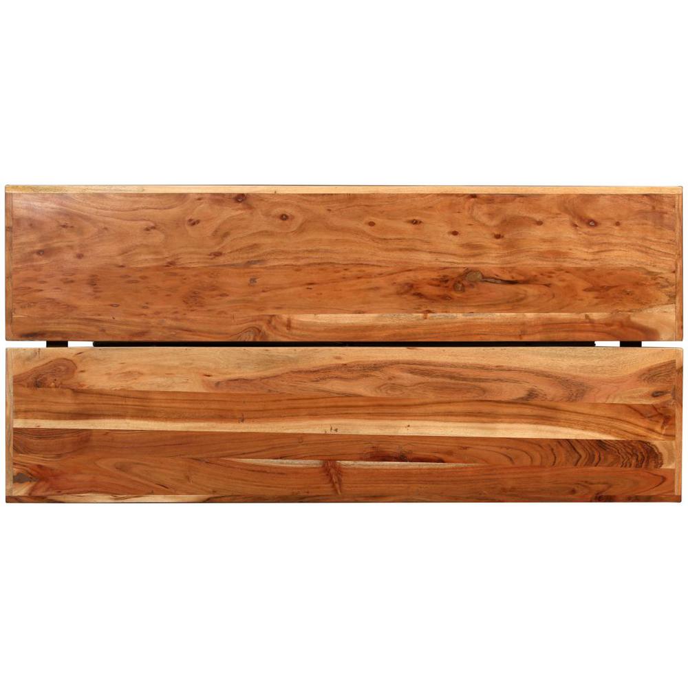 vidaXL Bar Table Solid Acacia Wood 59"x27.6"x42.1", 245437. Picture 3